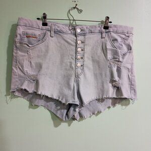 Distressed Jean Shorts